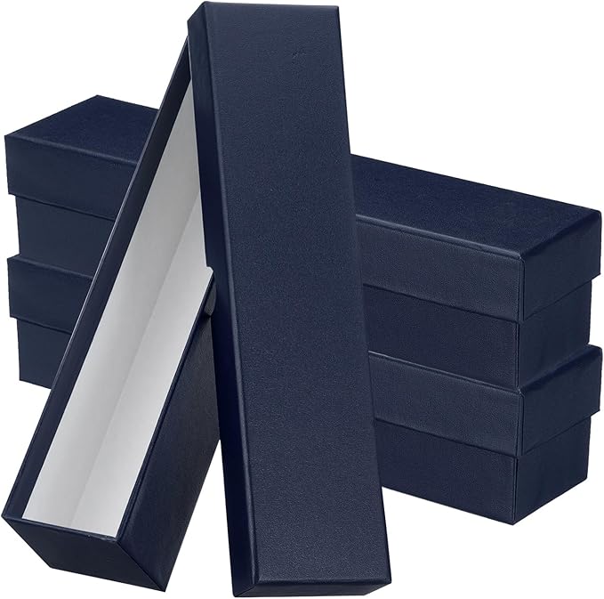 PATIKIL Coin Storage Box, Coin Collecting Cardboard for Collectors, Blue, 3 Pcs