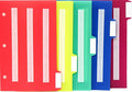 5 Small Color Dividers/Tabs Set (8”x5 Half Sheet) Perfect to Keep Your Loose Photo/Picture Symbol Communication Cards Organized. Autism ABA,ADHD, Language & Apraxia Aspergers