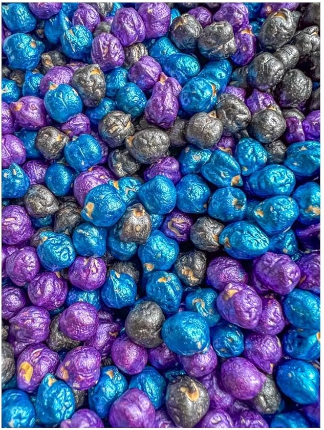 Colored Chickpeas for Sensory Play and Sensory Bins - Many Different Seasonal Colors (4 Cups, Outer Space 1)