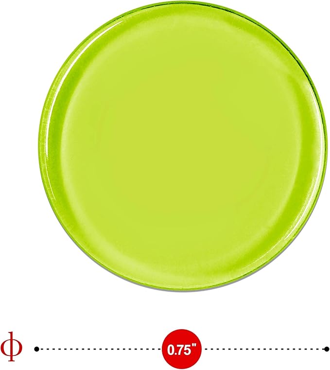 Hebayy 500 Transparent 8 Color Clear Bingo Counting Chip Plastic Markers (Each Measures 3/4 inch in Diameter)