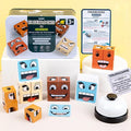 Face Change Cube Game - Face Blocks Race Wooden Face Changing Magic Cube Game Expression Puzzle Building Pattern Board Games Activity Assembly Brain Teaser Stress Relief Fidget Toys