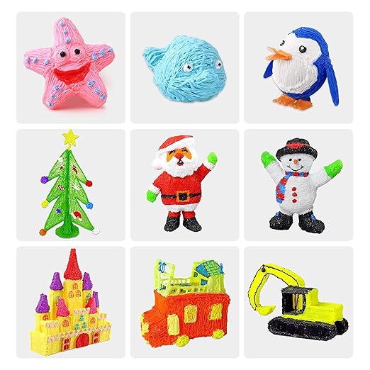 3D Pen Filament Refills 30 Colors, Bonus 250 Stencils eBooks - 3D Pen Filament PLA 1.75mm,Non-Toxic, Smooth Printing Refills