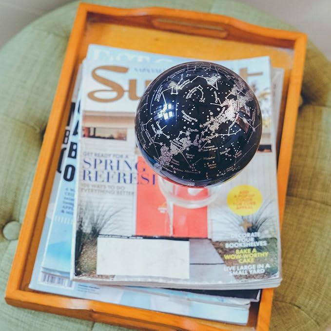 MOVA Constellations Rotating Globe – 4.5” Solar-Powered Star Map for Astronomy Lovers, No Batteries or Cords, Unique Desk Gift