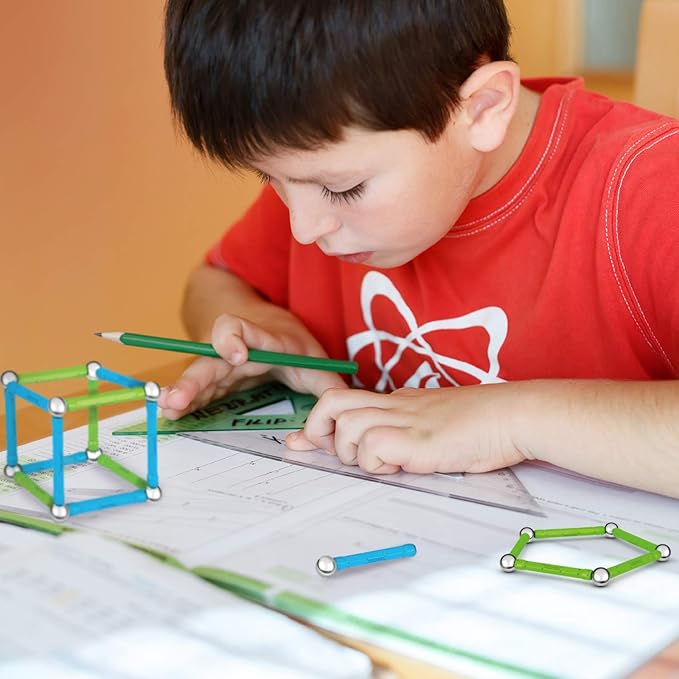 Geomag Classic Magnetic Toys for Kids Ages 5+, 200pc Educational STEM Magnets for Kids - Swiss-Made Magnetic Blocks, Tiles and Building Toys from 100% Recycled Plastic