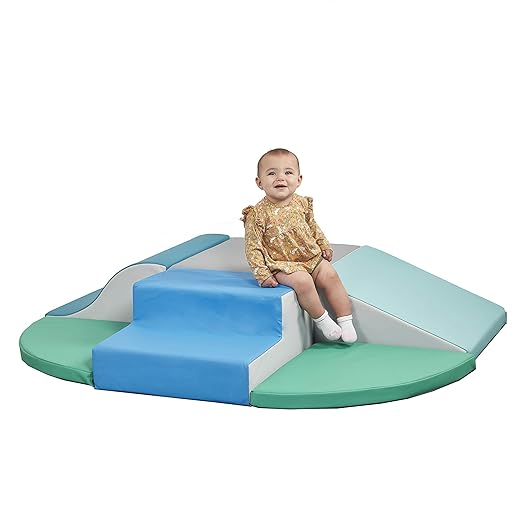 ECR4Kids SoftZone Little Me Wall Climb and Slide, Beginner Playset, Contemporary