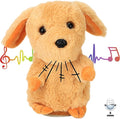 Hopearl Talking Puppy Repeats What You Say Dog Nodding Electric Interactive Animated Toy Speaking Plush Buddy Gift for Toddlers, Brown, 7''