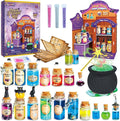 BEIREG Magic Potion Kits for Kids, Potion Making Kit with 20 Magic Mixed Potion Bottles & Witches Cauldron, Mystery House Craft for Christmas Halloween Crafts Gifts for Kids Girls 6 7 8 9 10+