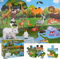 35 Pieces Jumbo Floor Puzzle for Kids Animal Jigsaw Puzzles Large Puzzles for Toddler Ages 4-8, 3-5, Educational Development Toys Giant Floor Puzzle (Animal Paradise)