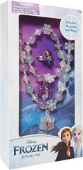 LUV HER Girls Jewelry Set - Dress Up Toy Jewelry Box Set with Bead Necklaces, Bracelets, and Rings - Frozen Play Accessories - Ages 3+