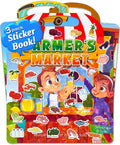 Benresive Reusable Sticker Book for Toddlers 2-4 Years, 3 Sets Travel Stickers for Kids, Waterproof Sticker Books for Toddlers 1-3, Crafts Activities for Todddlers 1-3 2-4 3-5