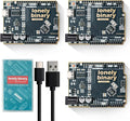 3-Pack Lonely Binary UNO R3 Development Board Gold Edition ATmega328P Type-C Microcontroller Compatible with Arduino IDE for DIY Projects and Prototyping (3 Pack - Black Gold Uno R3)