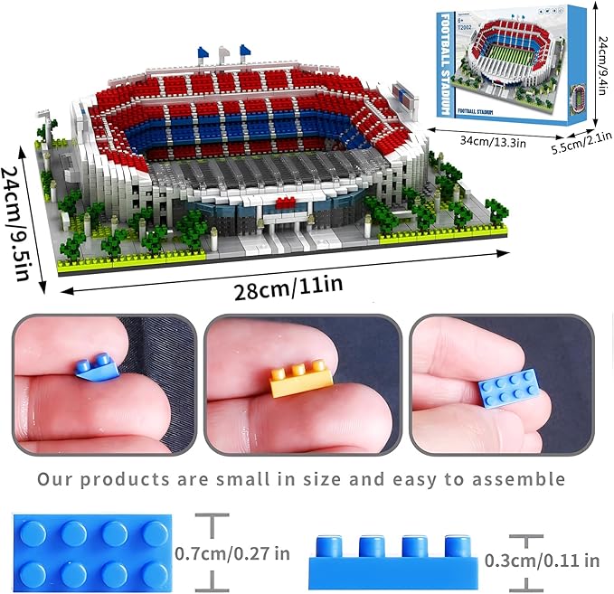 Soccer Stadium Micro Mini Building Blocks Sets Soccer Stadium Model Toys for Adults and Kids 3500+PCS