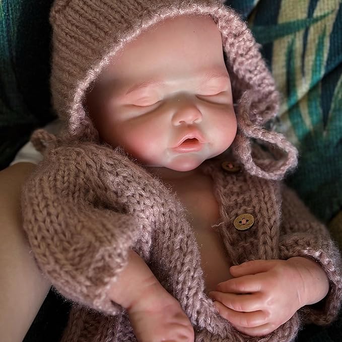OtardDolls 18 Inch Realistic Reborn Soft Full Silicone Girl Baby Doll Handmade Real Looking Set