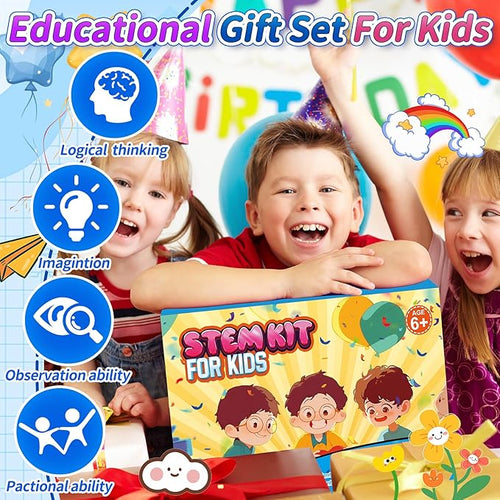 24 Pcs Halloween Party Favors for Kids Age 6-10, Treasure Box Toy Stem Kit Party Favors Science Kits for Boys girls STEM Toys for Kids Age 6 7 8 10 12 13 Classroom Giveaways, Carnival Prizes Toy, Birthday Treats, Party Supplies