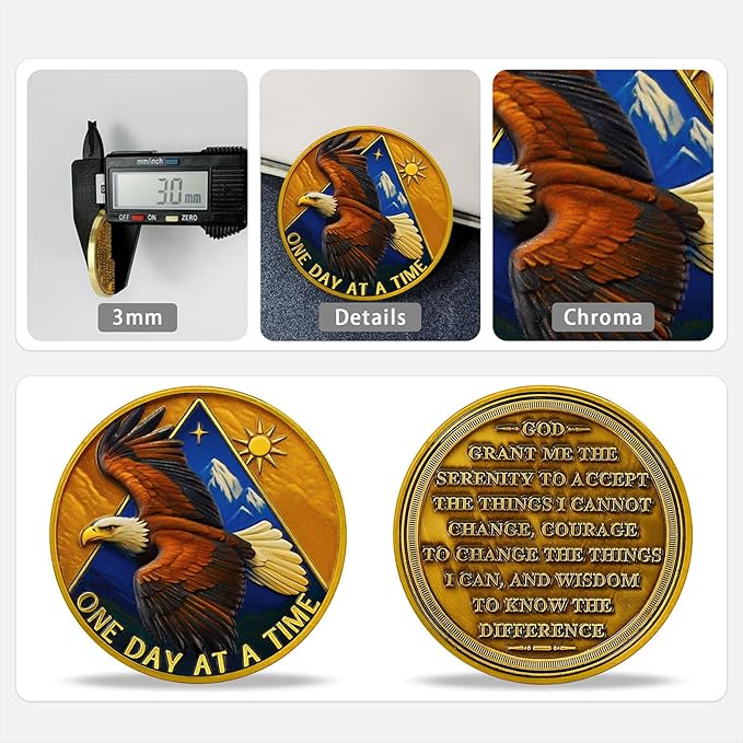 Animal Series Sobriety Coin (Triangular Eagle)