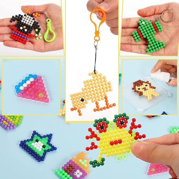 Eenua 3220 pcs Non-Iron Fuse Beads Refill Pack 5mm Beads Bead Set for Beginners (Beads Only)
