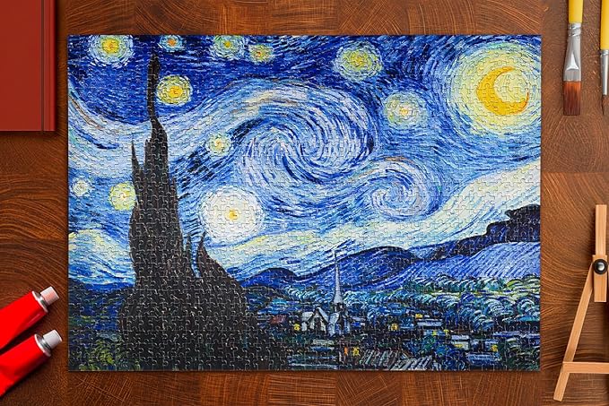 Starry Night by Van Gogh | Traditions by Mosaic Puzzles - 1000 Piece Puzzle