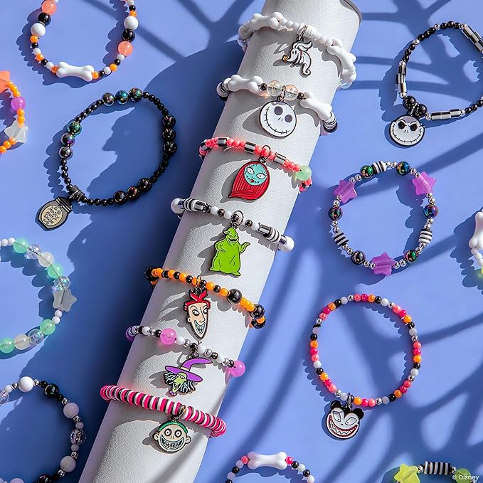 Fashion Angels Disney Tim Burton's The Nightmare Before Christmas Sweet & Scary Jewelry Kit, Includes 800+ Beads, Trendy DIY Jewelry Kit for Tweens & Teens