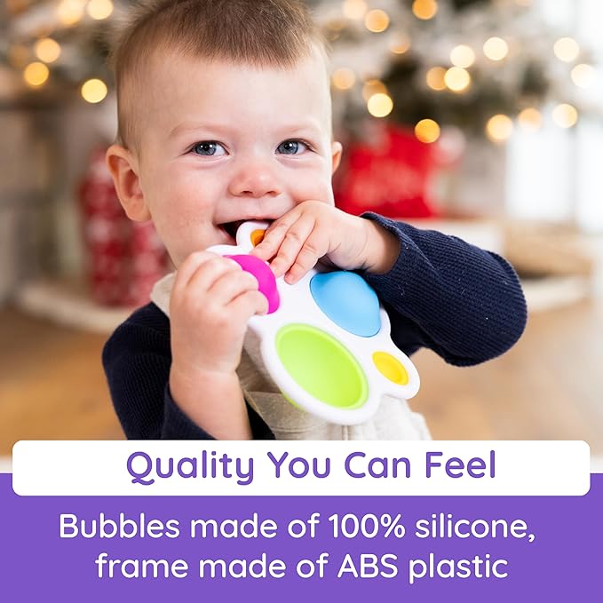 Fat Brain Toys Original Dimpl Brand Baby Toy, Sensory Toys for Babies 10 Months+, Interactive Baby Toys, Fidget Toys, 1 Piece
