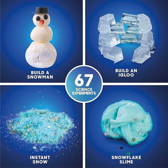 Discovery™ Frozen Earth Science Kit – 67 Experiments STEM Chemistry Lab for Kids| Grow Crystals, Make Snow & Slime, Ice Explosions & More| Educational Learning Activity Toy| DIY STEM Set Gift| Ages 8+