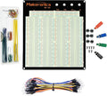 Makeronics Solderless 3220 Tie-Points Experiment Plug-in Breadboard Super Kit with Aluminum Back Plate and 140 U-Shape Jumper Wires + 65 Jumper Wires for Prototyping Circuit/Arduino