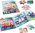 ASTARON Magnetic Puzzles for Toddlers, 12-16-20 Pieces Vehicle Learning Magnet Puzzles for Road Trip, Educational Travel Toys Car Plane Activities for Kids, Kids Birthday Gifts
