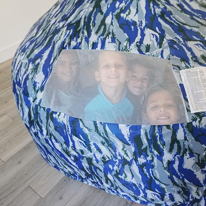 The Original AIR FORT Build A Fort in 30 Seconds, Inflatable Fort for Kids (Ocean Camo)
