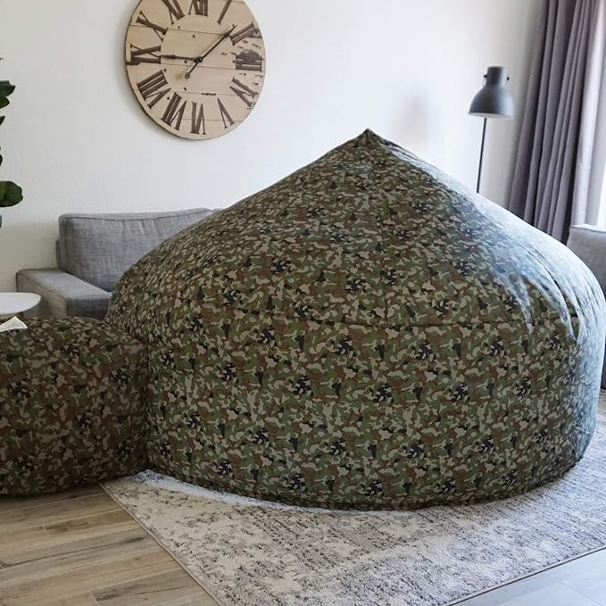 The Original Patented AirFort - Build A Fort in 30 Seconds, Inflatable Fort for Kids, Play Tent for 3-14 Years, A Playhouse Where Imagination Runs Wild, Fan not Included (Jungle Camo)