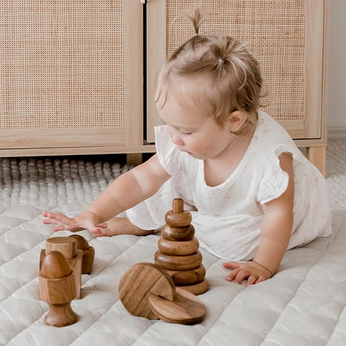 Montessori Wooden Baby Toys, Montessori Toys for 1 Year Old, Baby Toys 6 to 12 Months, 1 Year Old Toys, Wooden Toys, 6 Month Old Baby Toys, Montessori Toy, Stacking Rings
