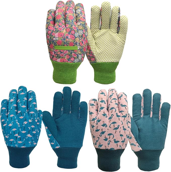 Kids Gardening and Garden Gloves for Toddler,Children's Yard Work Glove,Gift,Cute Pattern,Age3-8