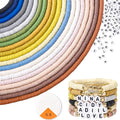 ADIIL 7200pcs Clay Beads Bracelet Making Kit, 6mm Polymer Heishi Beads for Jewelry Making, Friendship Bracelet Kit Birthday Gift for Adults Neutral