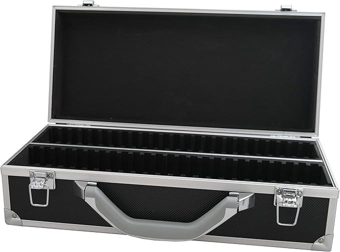 Ursae Minoris Elite Black Aluminum Box for 50 Certified or Certified-Style Coin Holders NGC, PCGS, ANACS, Elite, Lighthouse, BCW