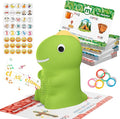 Interactive Dinosaur Talking Pen for Kids – Montessori Reading Toy with Phonics Flash Cards for Toddlers Ages 1-6, Speech Therapy & Autism Sensory Gift (Green, Phonics)