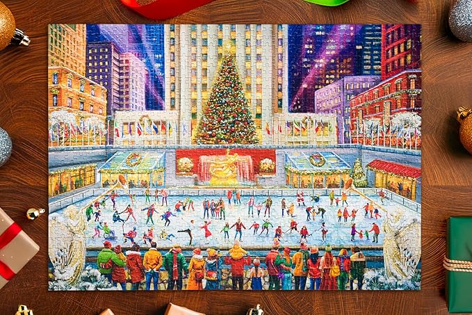 The Rink at Rockefeller Center | Traditions by Mosaic Puzzles - 1000 Piece Puzzle