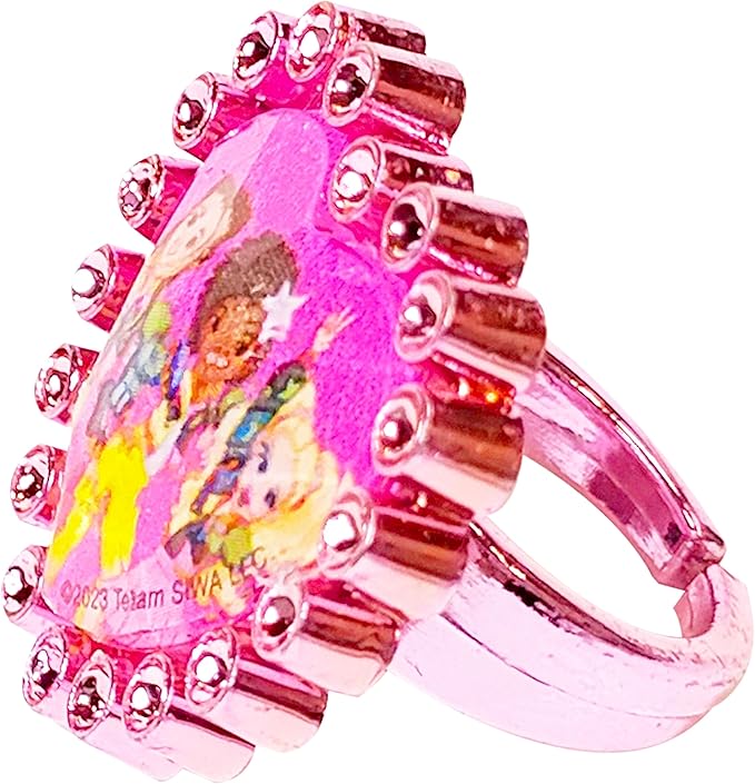 LUV HER XOMG POP Girls BFF 6 Piece Toy Jewelry Box Set with 2 Rings, 2 Bead Bracelets and Snap Hair Clips Ages 3+