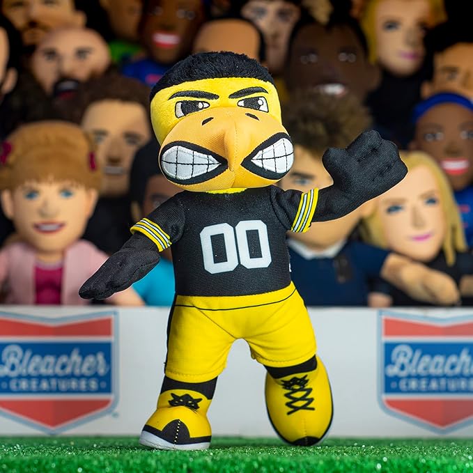 Bleacher Creatures Iowa Hawkeyes Herky The Hawk 10" Mascot Plush Figure - A Mascot for Play or Display