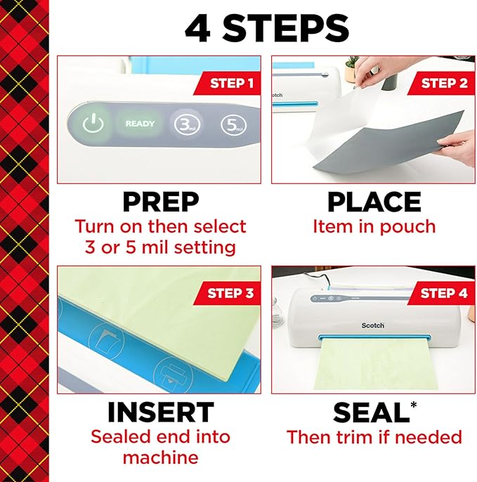 Scotch Thermal Laminating Pouches, 200 Count, Clear, 3 mil., Ideal Office or School Supplies, Fits Letter Sized Paper (8.9 in. × 11.4 in.)