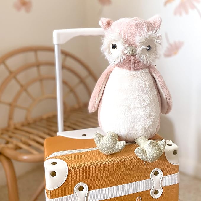 MON AMI Ava The Owl Stuffed Animal – 13”, Soft & Cuddly, Owl Plush Toy, Use as Toy/Nursery Room Décor, Great for Kids of All Ages