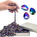 Magnetic Fidget Balls Adult Gift for Teen Boy, 500pcs Weak Magnet Beads Toy Metal Ferrite Putty Quiet Office Desk Stress Anxiety Relief Items Cool Gadget Stuff Sensory Stones for ADHD Autism Autistic