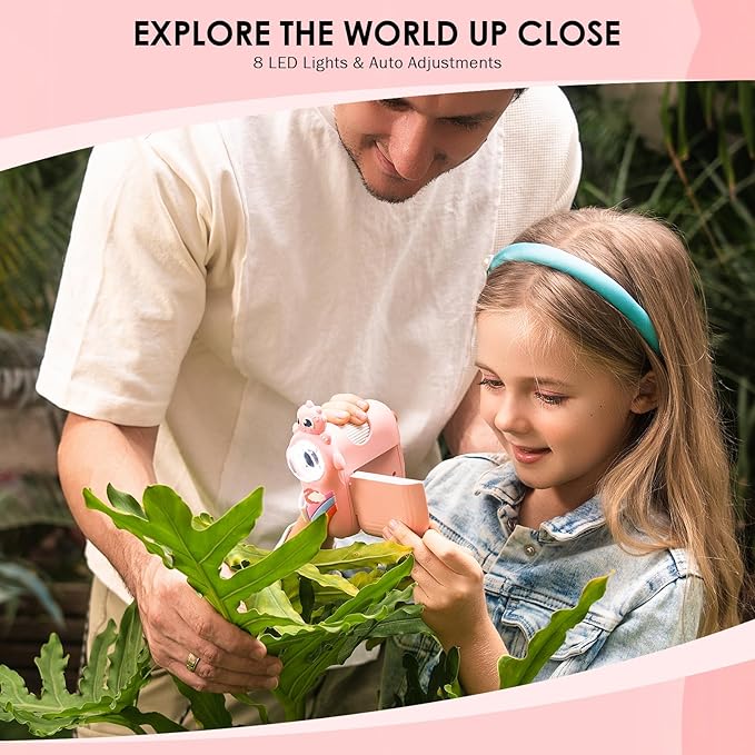 Microscope for Kids 1000X Magnification, Minilabbies 3-in-1 Handheld Portable Digiscope with 2" LCD Display, STEM Educational Toy Halloween Christmas Birthday Gifts for Kids Ages 6-12
