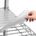 Sterling Shelf Liners Wire Rack Covers: Plastic Shelf Liner Cover for Wire Shelving: Cover Mats for Shelves in Pantry, Closet, and More: 18x48 Inch: Clear, Set of 4