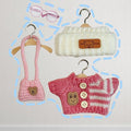 Clothes Set for 15cm/17cm Doll(NO Doll) , Handcrafted Crochet Set Hat & Sweater, Stylish Premium Outfit with Accessories, Cute for Dress up Unique Style