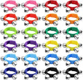 24 Pcs Wrist Band Jingle Bells,12 Colors Band Wrist Bells Ankle Bells,Adjustable Musical Hand Bells Jingle Bell Bracelets for Kids,Rhythm Instrument Percussion Christmas Party Favors