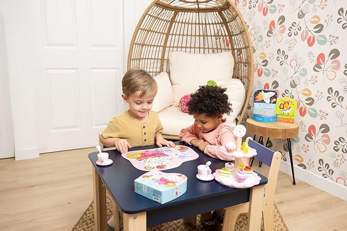Crocodile Creek 12-Piece Mini Jigsaw Puzzle - Fun Floor Puzzles for Kids Ages 2-4 and Up - Heavy-Duty Shaped Box for Storage - Sweet Unicorn - 12" x 9" Finished