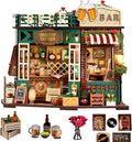 Miniature House Kit – Vanchy Tavern, DIY Wooden Dollhouse for Adults with LED & Furniture, Tiny House for Teens Families Friends