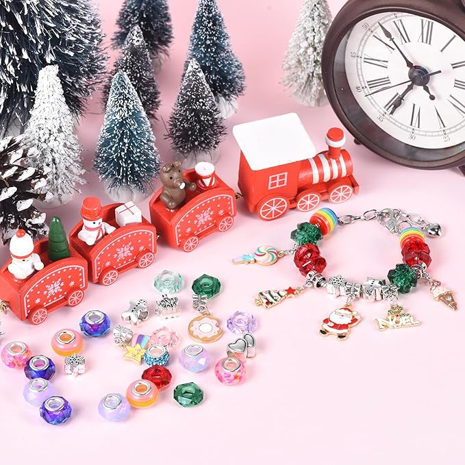Charm Bracelet Making Kit & Unicorn/Mermaid Girl Toy- ideal Crafts for Ages 8-12 Girls who Inspire Imagination and Create Magic with Art Set and Jewelry Making Kit