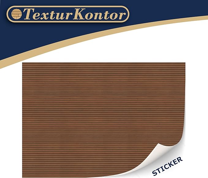 3 Sheets Self-Adhesive Wall Cladding for Dollhouse 1:12 Scale (Wood Peneele Brown)