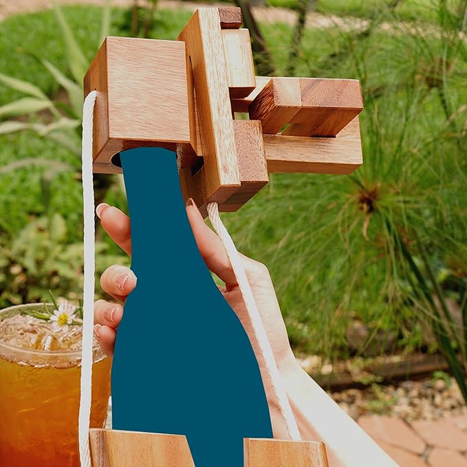 BSIRI Think for Bottle Puzzle Challenging Brain Teaser and Holder Game Functional Storage Ideal for Bottles Lover and Fun Gifts Hard Games