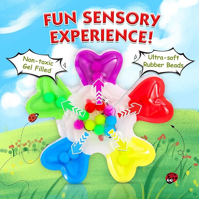 Color Sorting Sensory Toys, Fine Motor Skills Games for Toddlers,Preschool Learning Outdoor Travel Toys Gifts for Kids Aged 3-4 5-7