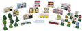 Melissa & Doug Wooden Town Play Set with Storage Tray (32 pcs) Pretend Play Wooden Town Set for Kids with Storage